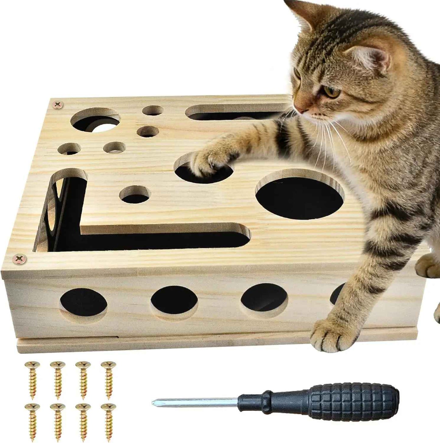 Cat scratching box